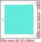 Plastov okna O SOFT rka 50, 55 a 60cm x vka 100-120cm